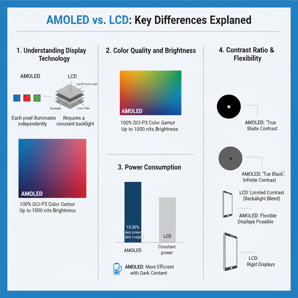 Infographic: AMOLED vs. LCD: Key Differences Explained