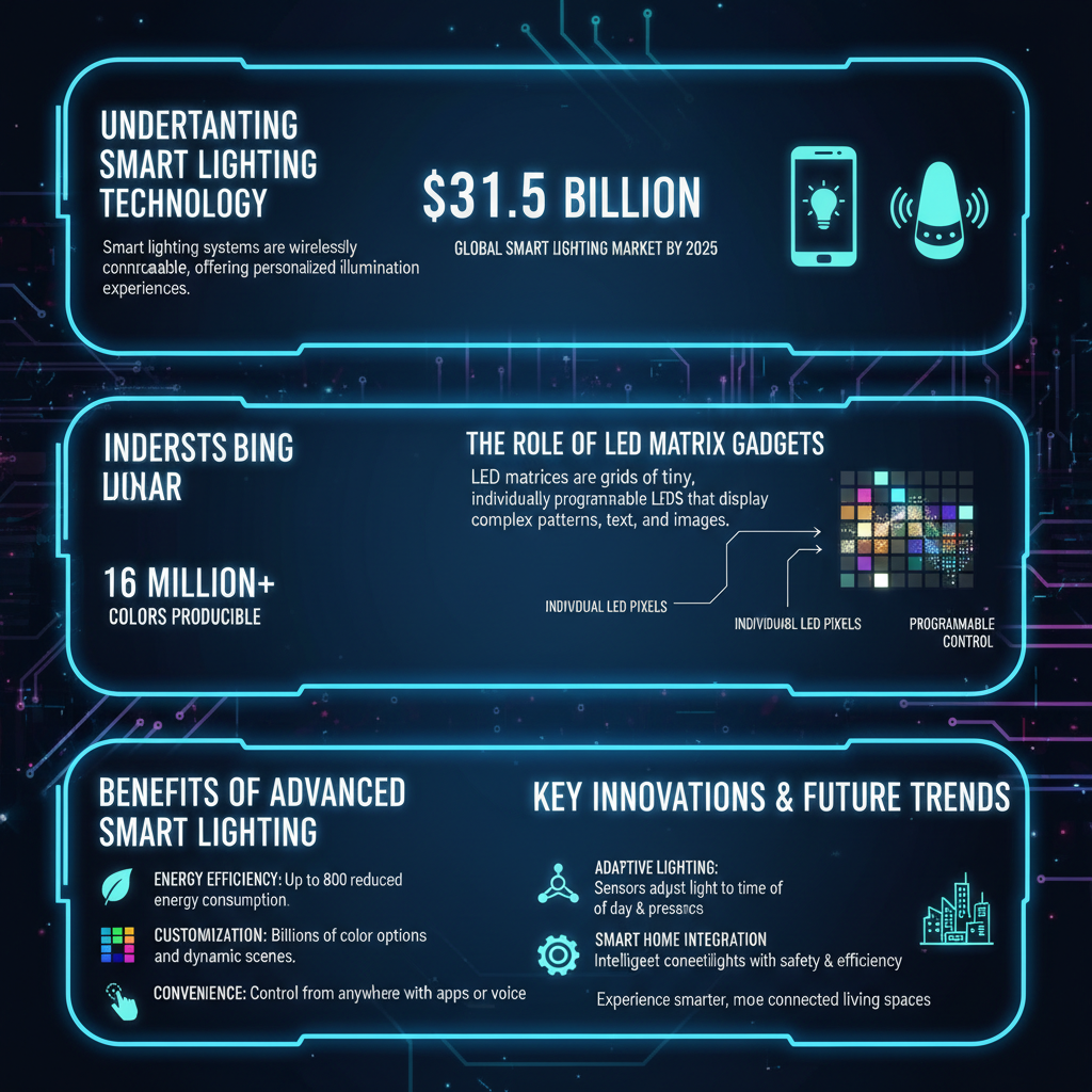 Infographic: Advanced Smart Lighting and LED Matrix Gadgets: A Comprehensive Guide