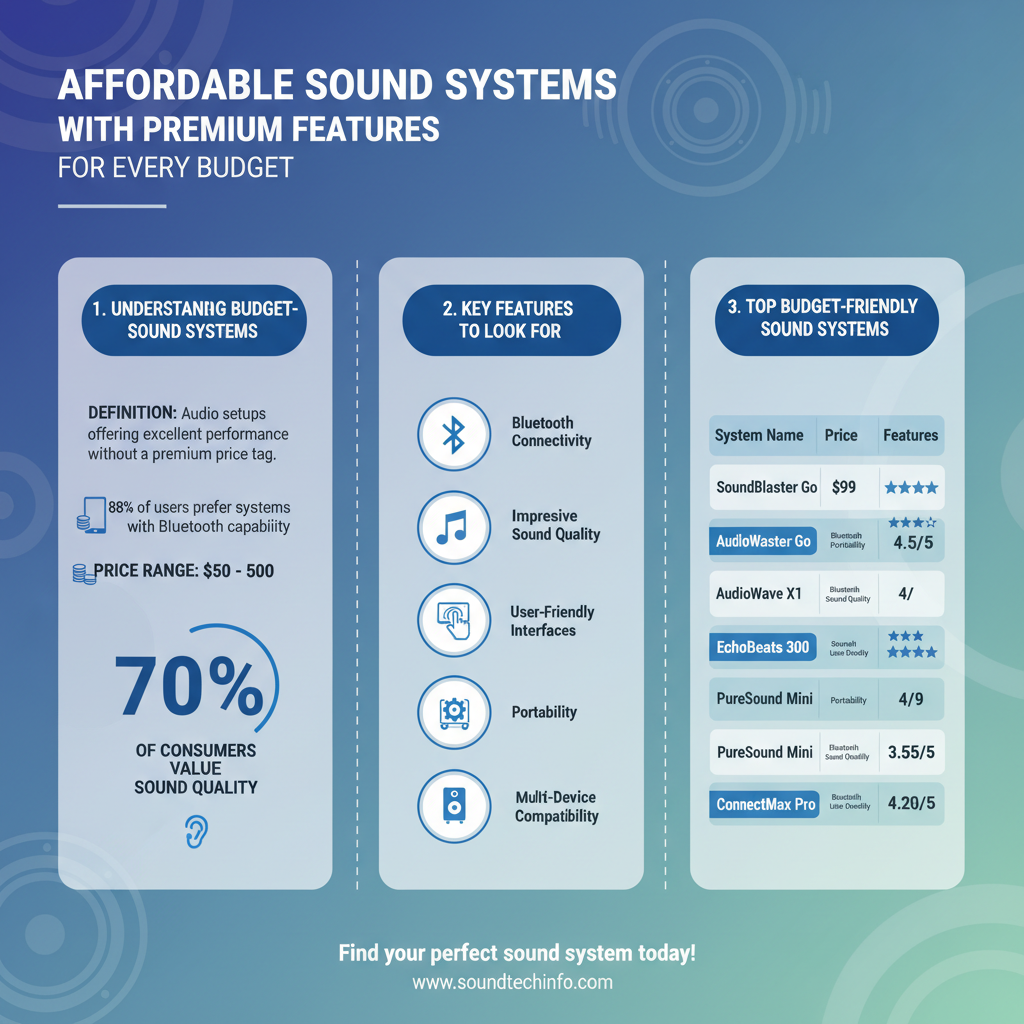 Infographic: Affordable Sound Systems with Premium Features for Every Budget
