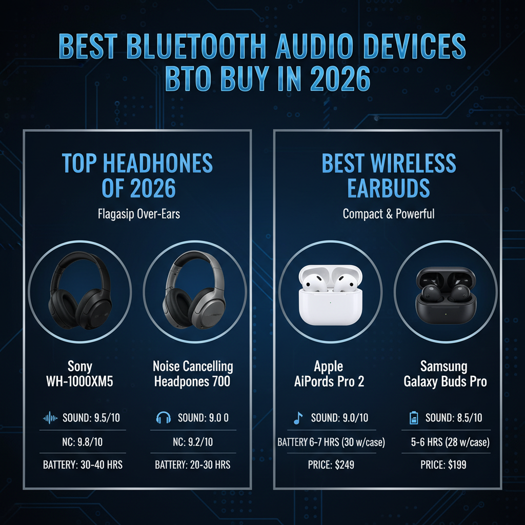 Infographic: Best Bluetooth Audio Devices to Buy in 2026