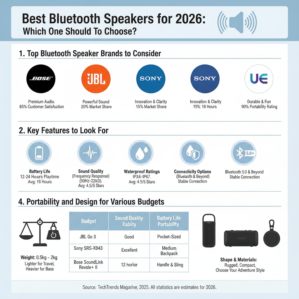 Infographic: Best Bluetooth Speakers for 2026: Which One Should You Choose?