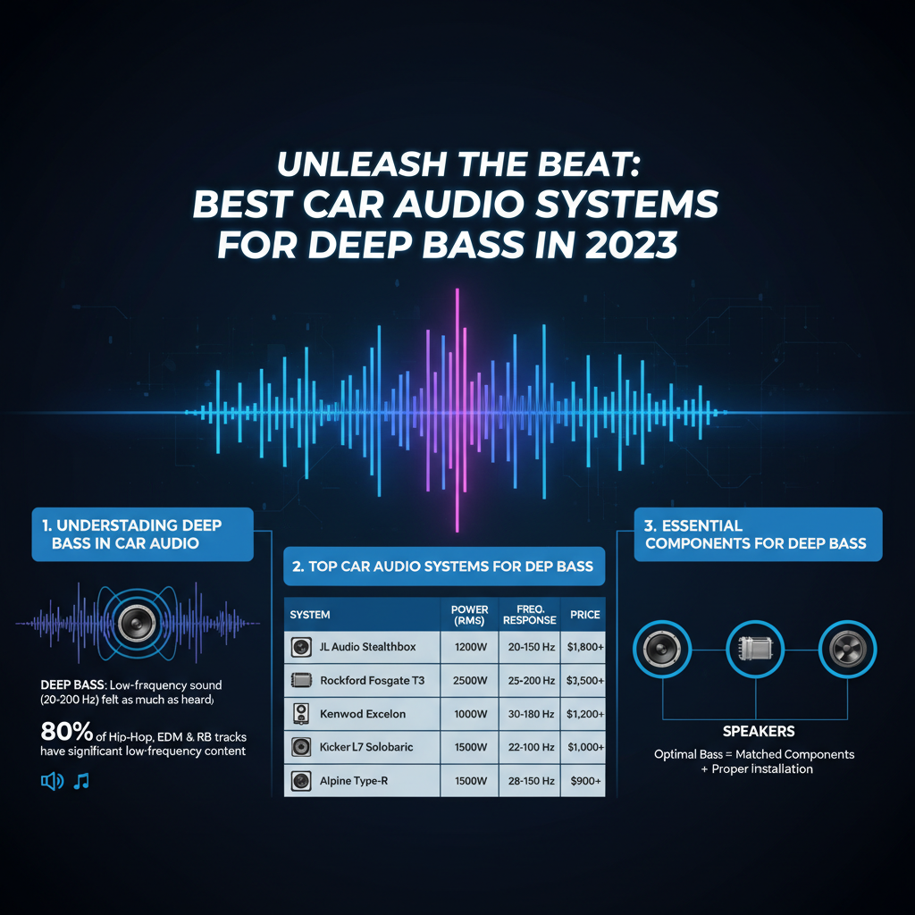 Infographic: Best Car Audio Systems for Deep Bass: Top Picks for 2023