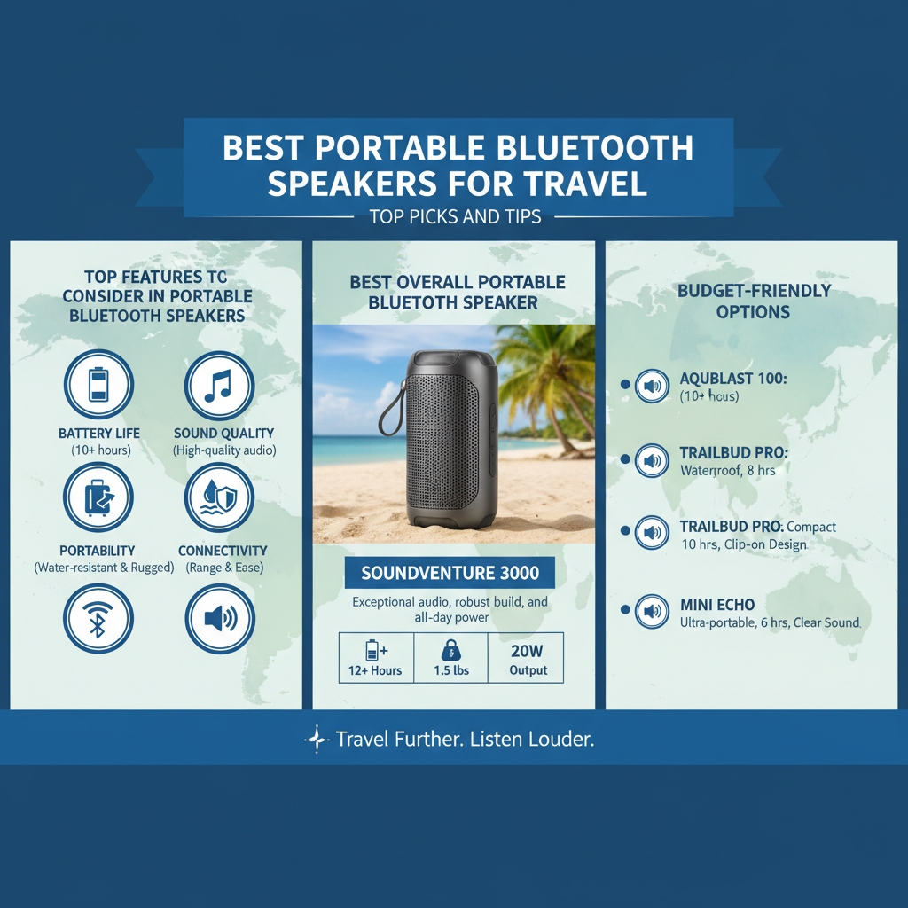 Infographic: Best Portable Bluetooth Speakers for Travel: Top Picks and Tips