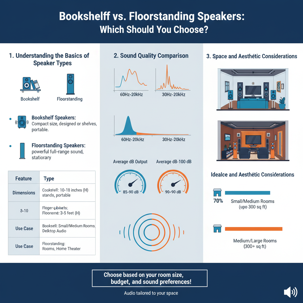 Infographic: Bookshelf vs. Floorstanding Speakers: Which Should You Choose?