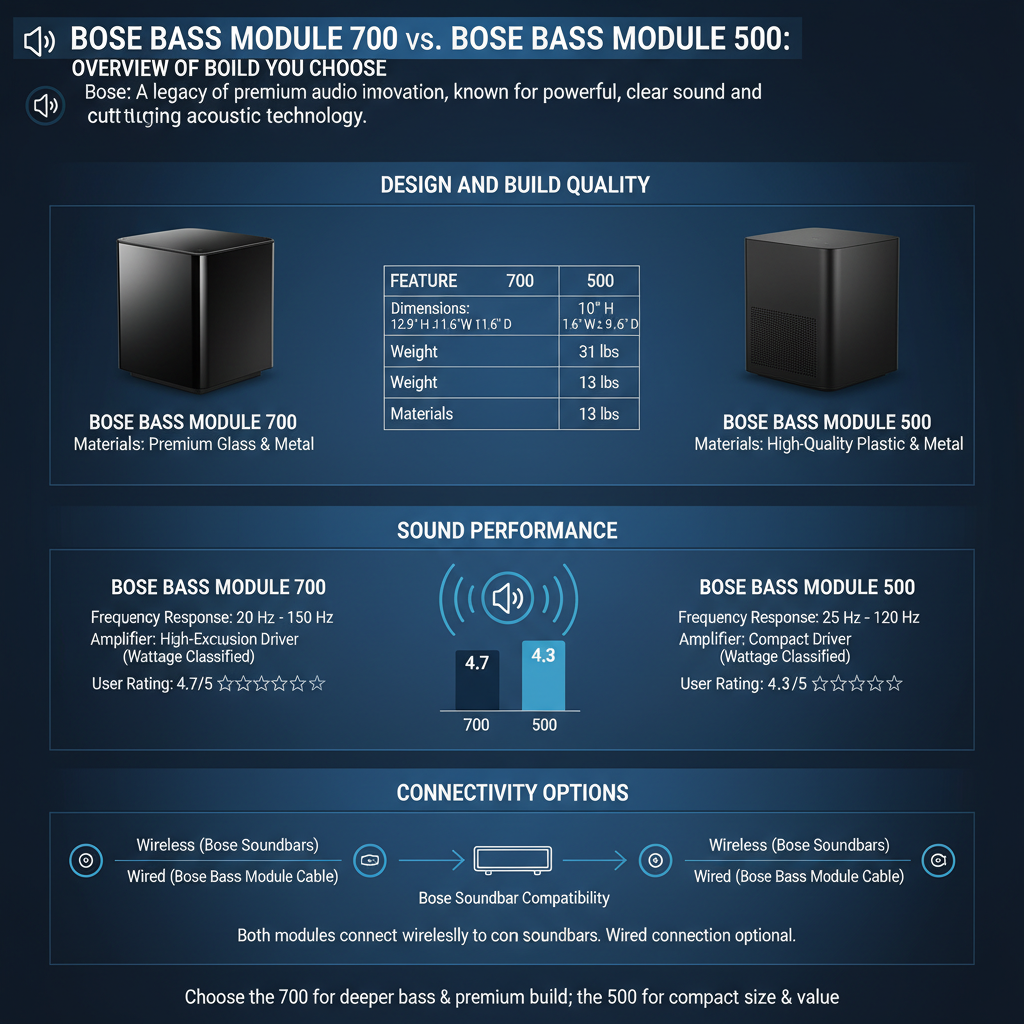 Infographic: Bose Bass Module 700 vs. Bose Bass Module 500: Which Should You Choose?