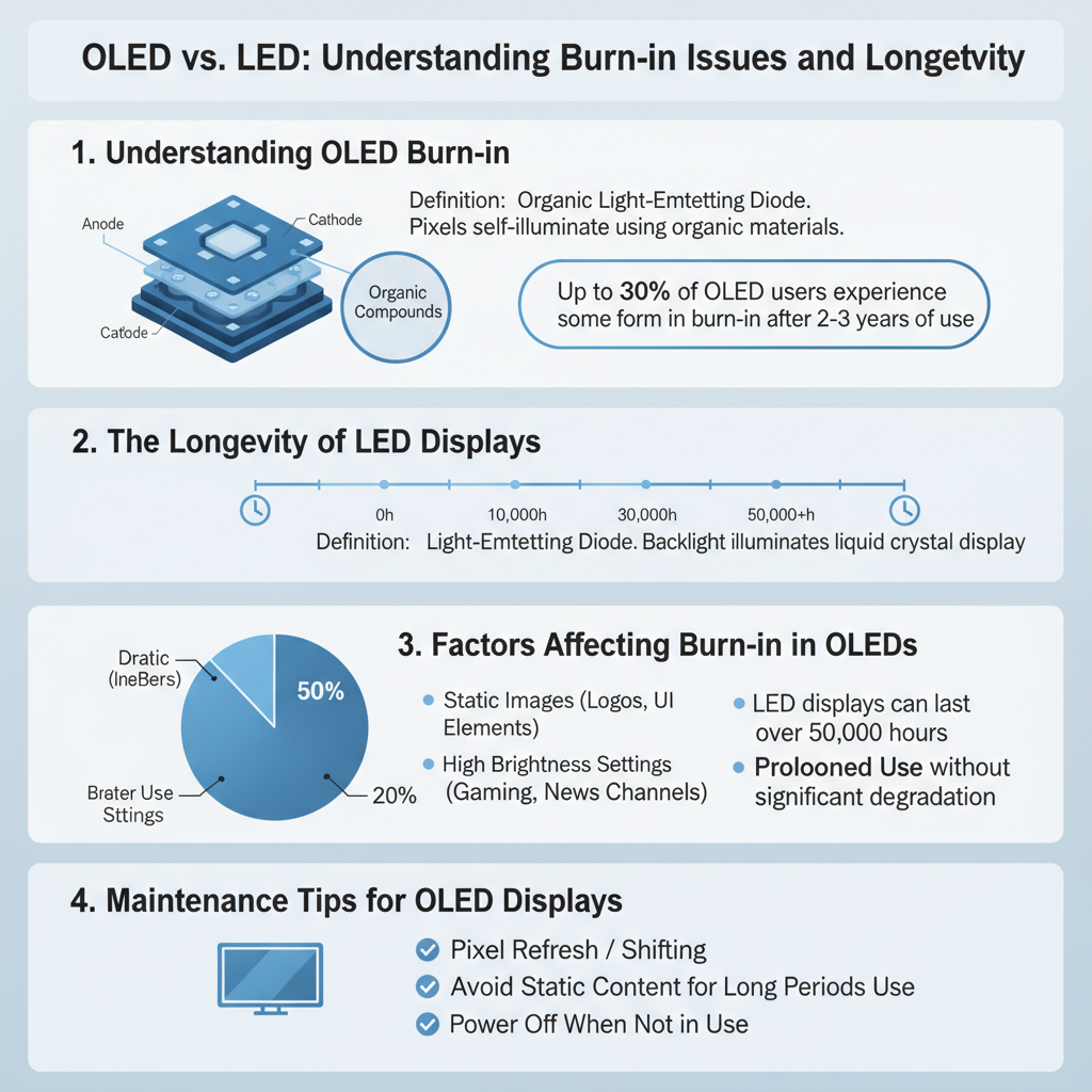Infographic: Comparing OLED Burn-in Issues and LED Longevity