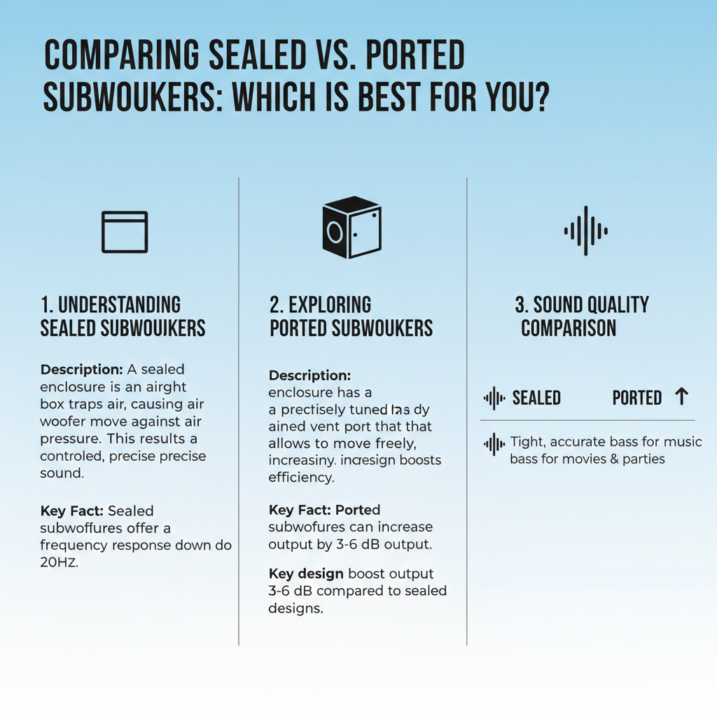 Infographic: **Comparing Sealed vs. Ported Subwoofers: Which is Best for You?**
