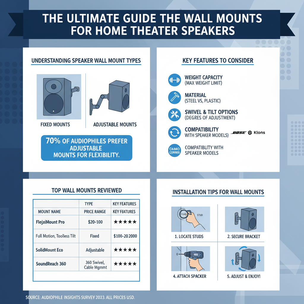 Infographic: Comparing the Best Wall Mounts for Home Theater Speakers