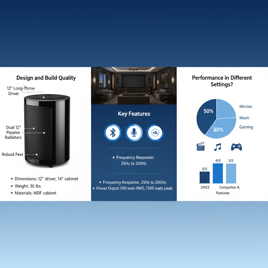 Infographic: Definitive Technology Descend DN12 Review: Is It the Best High-End Subwoofer?