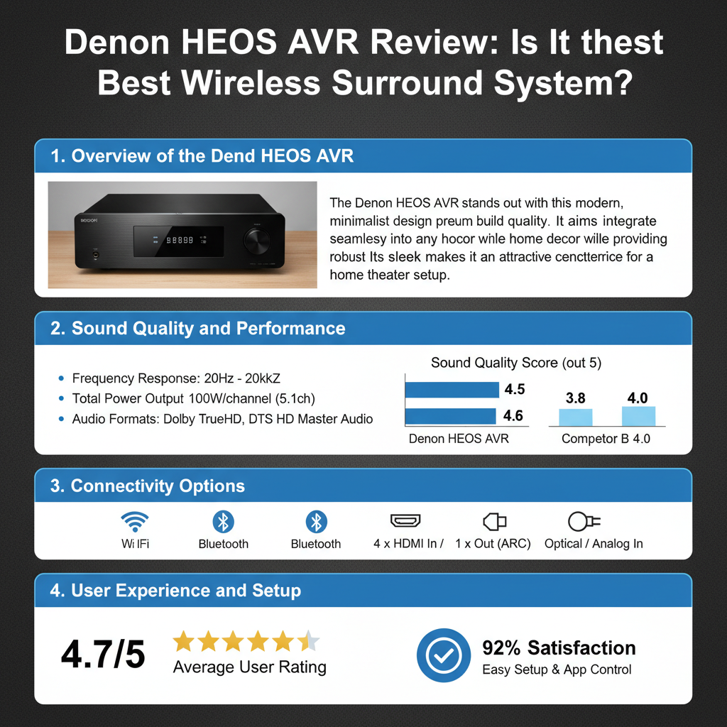 Infographic: Denon HEOS AVR Review: Is It the Best Wireless Surround System?