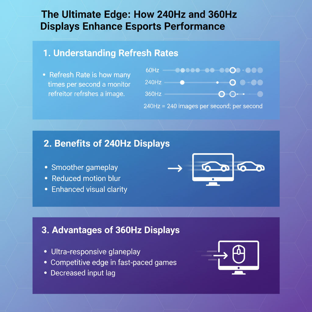Infographic: How 240Hz and 360Hz Displays Enhance Esports Performance