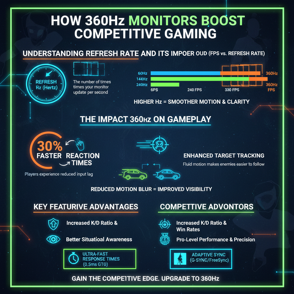 Infographic: How 360Hz Monitors Enhance Competitive Gaming Performance