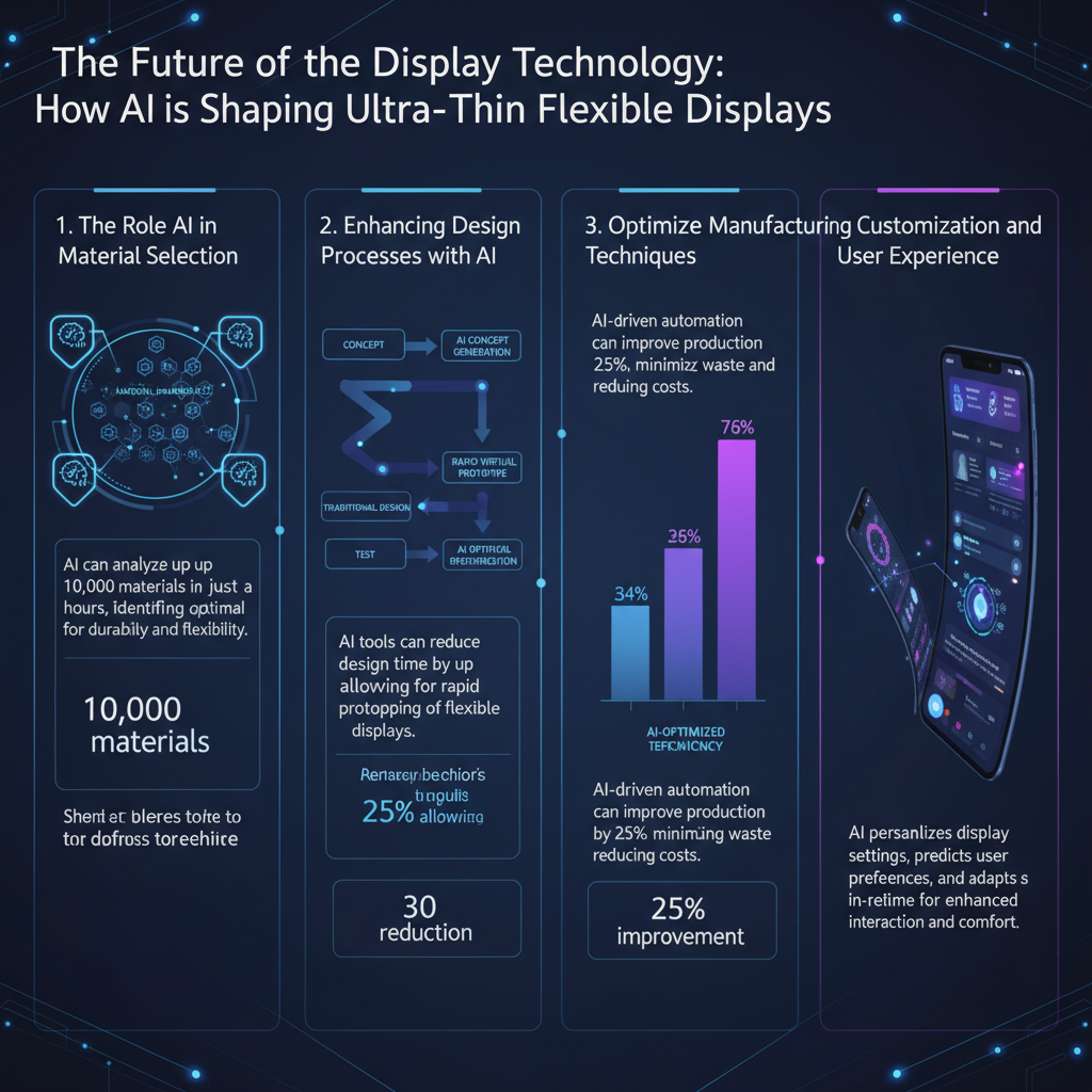 Infographic: How AI Assists in Creating Ultra-Thin Flexible Displays
