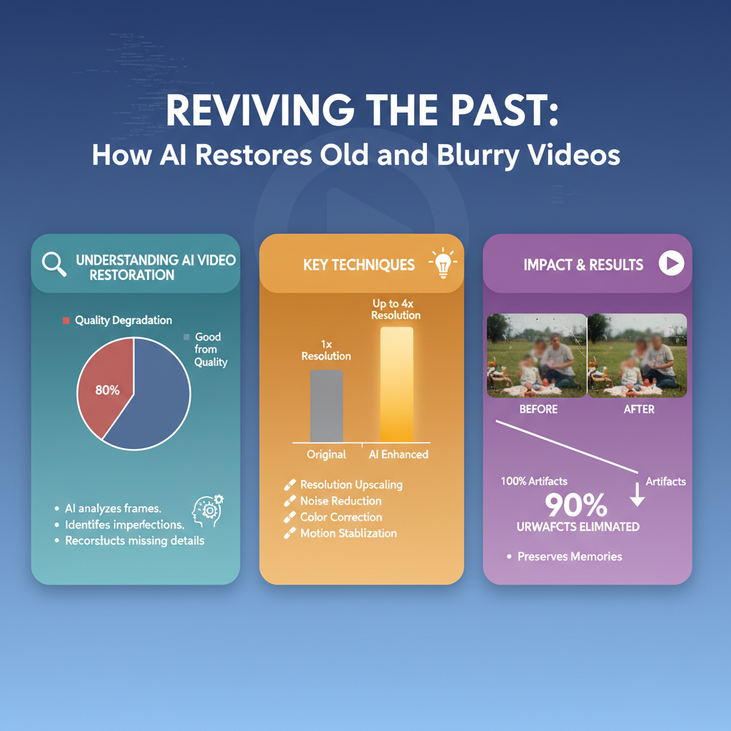 Infographic: How AI Can Restore Old and Blurry Videos Effectively
