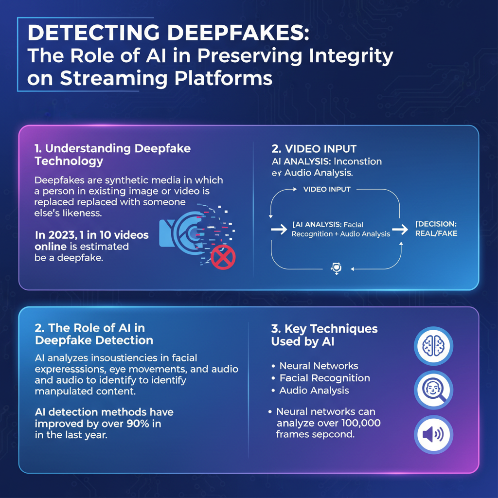 Infographic: How AI Detects Deepfake Videos on Streaming Platforms