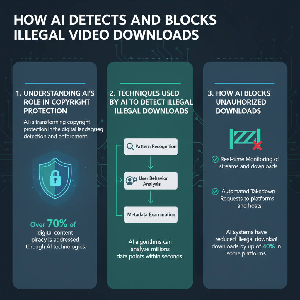 Infographic: How AI Detects and Blocks Illegal Video Downloads