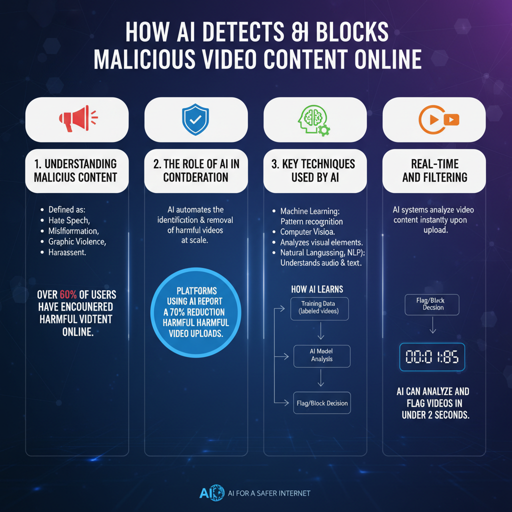 Infographic: How AI Detects and Blocks Malicious Video Content Online