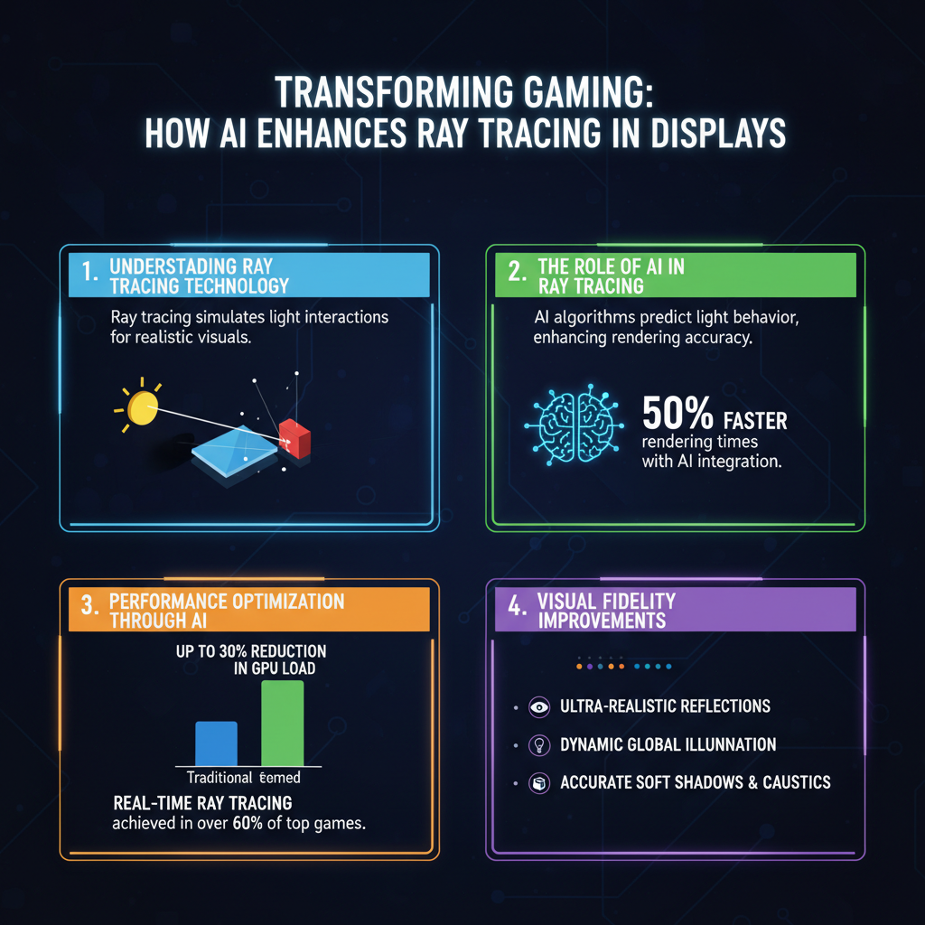 Infographic: How AI Enhances Ray Tracing in Gaming Displays