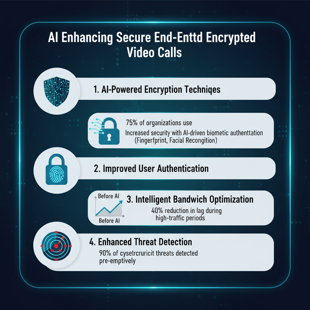 Infographic: How AI Enhances Secure End-to-End Encrypted Video Calls