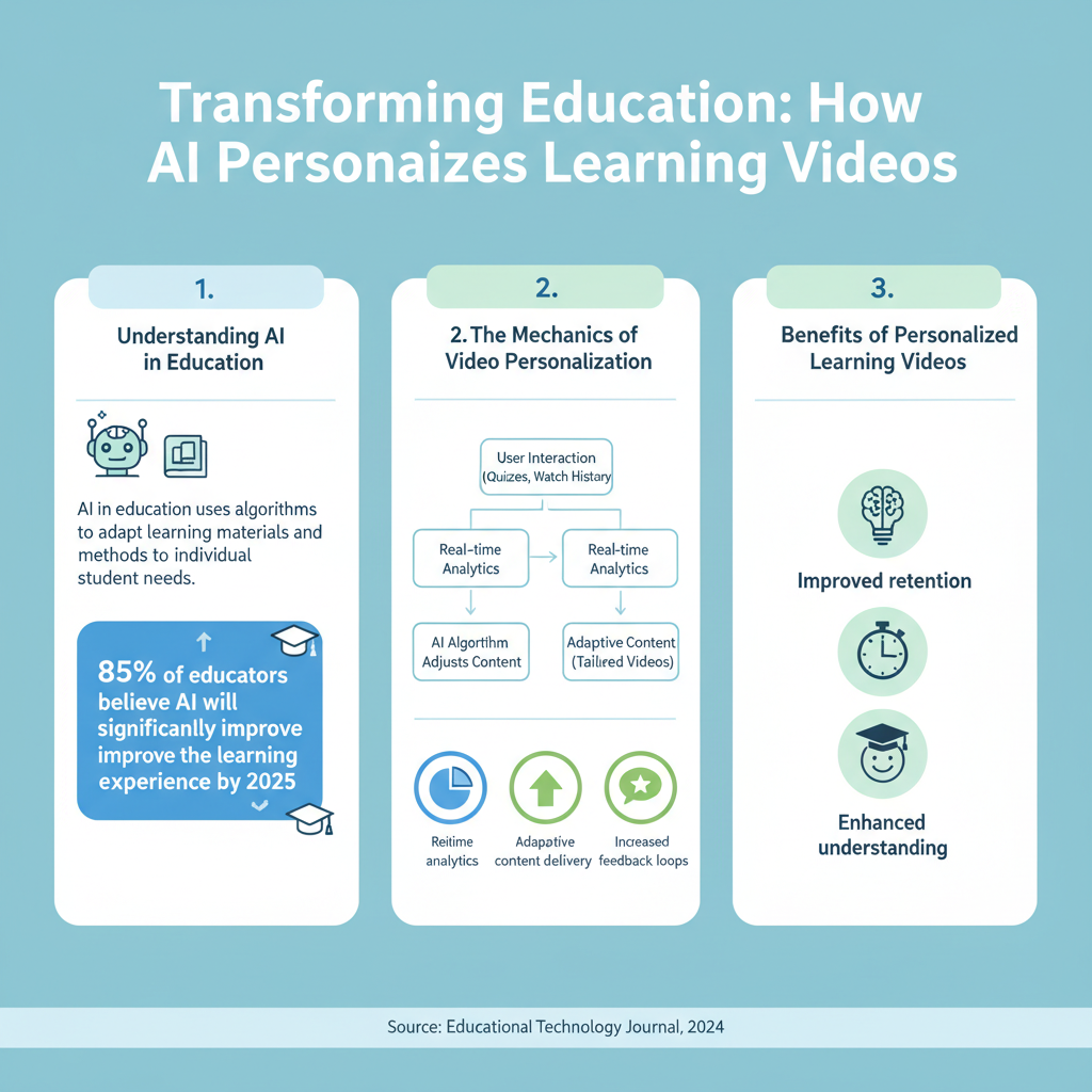 Infographic: How AI Personalizes Learning Videos According to User Progress