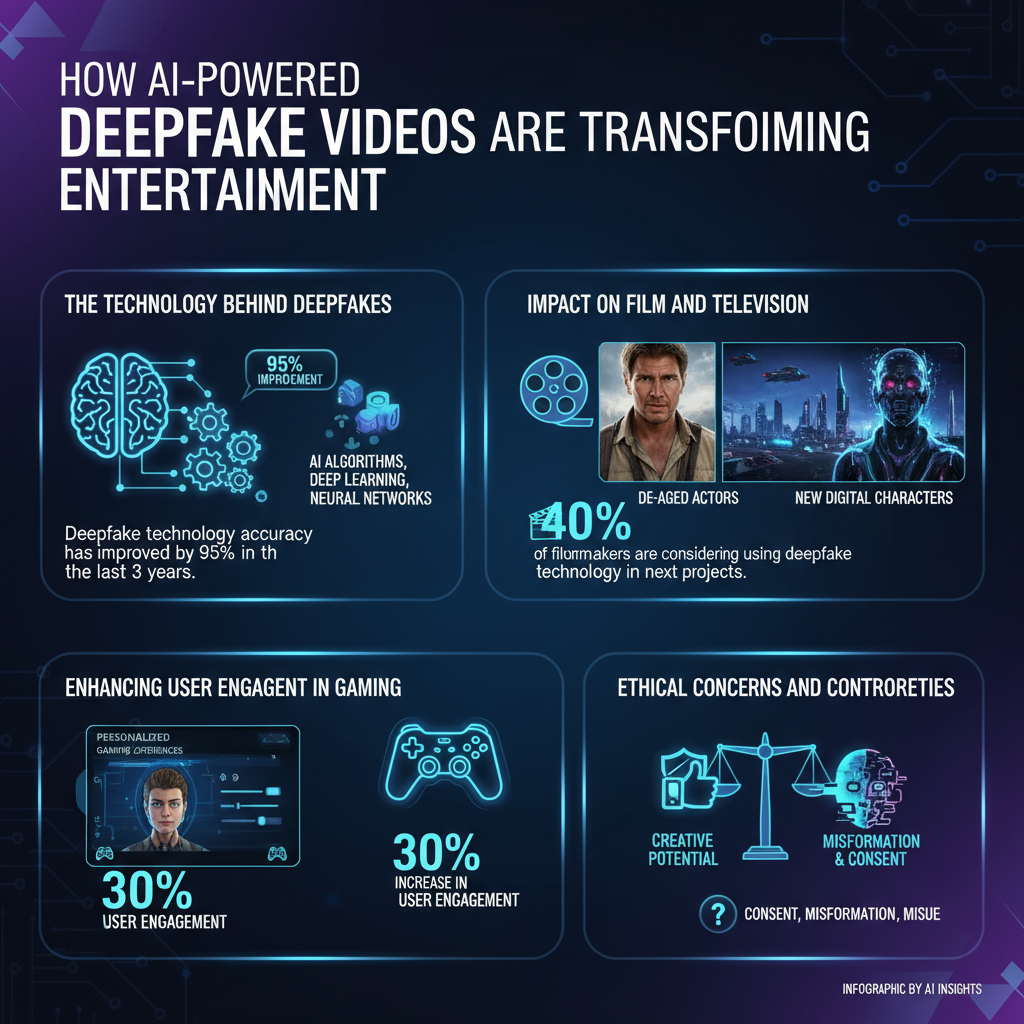 Infographic: How AI-Powered Deepfake Videos Are Transforming Entertainment