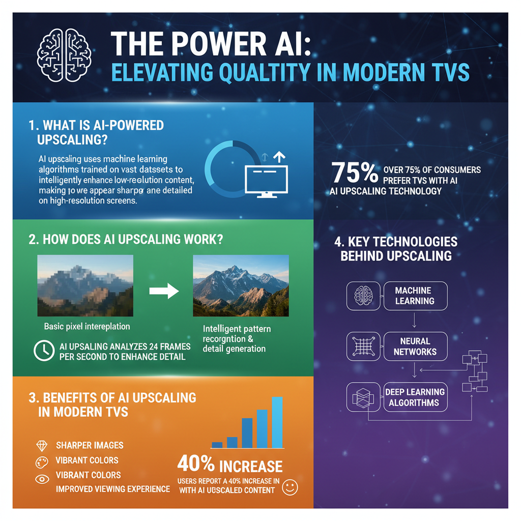 Infographic: How AI-Powered Upscaling Functions in Modern TVs