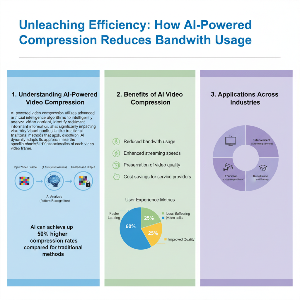 Infographic: How AI-Powered Video Compression Reduces Bandwidth Usage