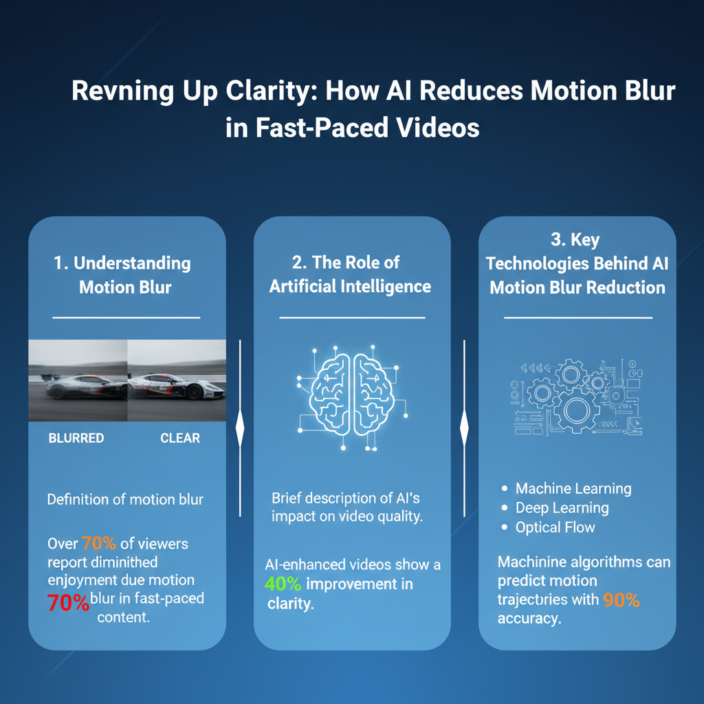 Infographic: How AI Reduces Motion Blur in Fast-Paced Videos
