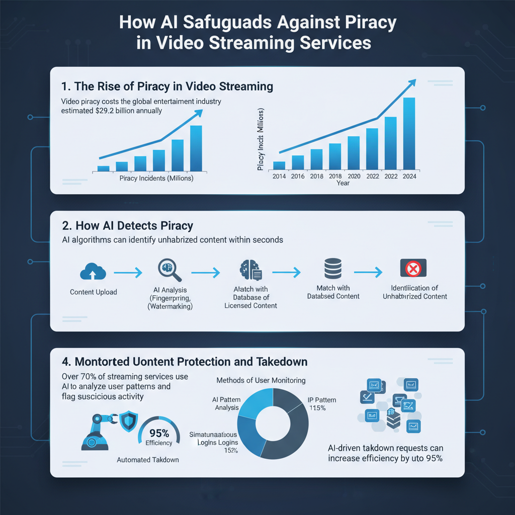 Infographic: How AI Safeguards Against Piracy in Video Streaming Services