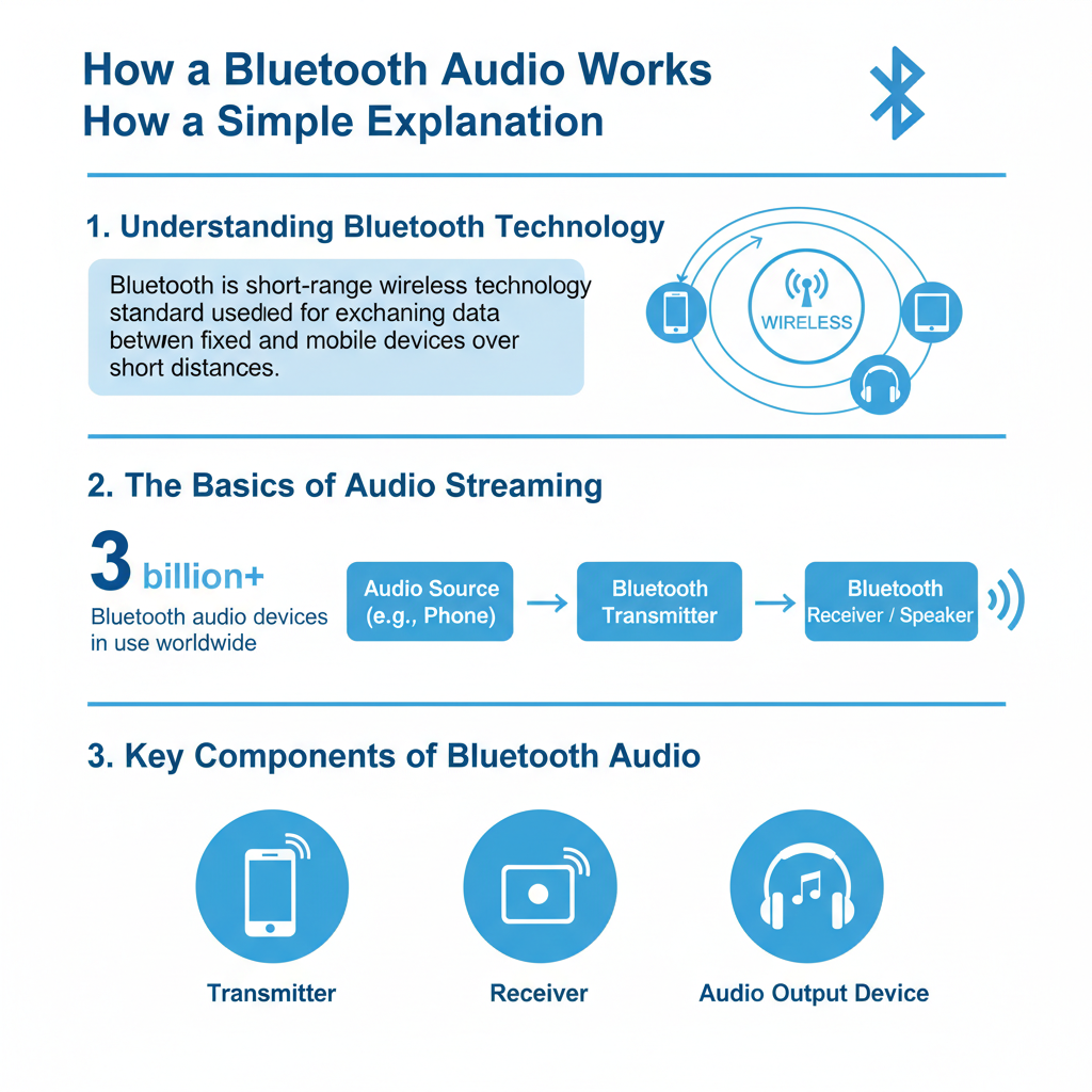 Infographic: How Bluetooth Audio Works: A Simple Explanation
