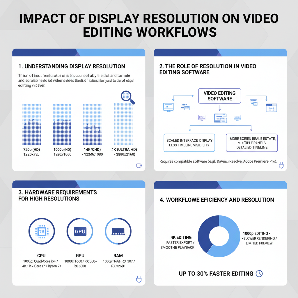 Infographic: How Display Resolution Impacts Video Editing Workflows