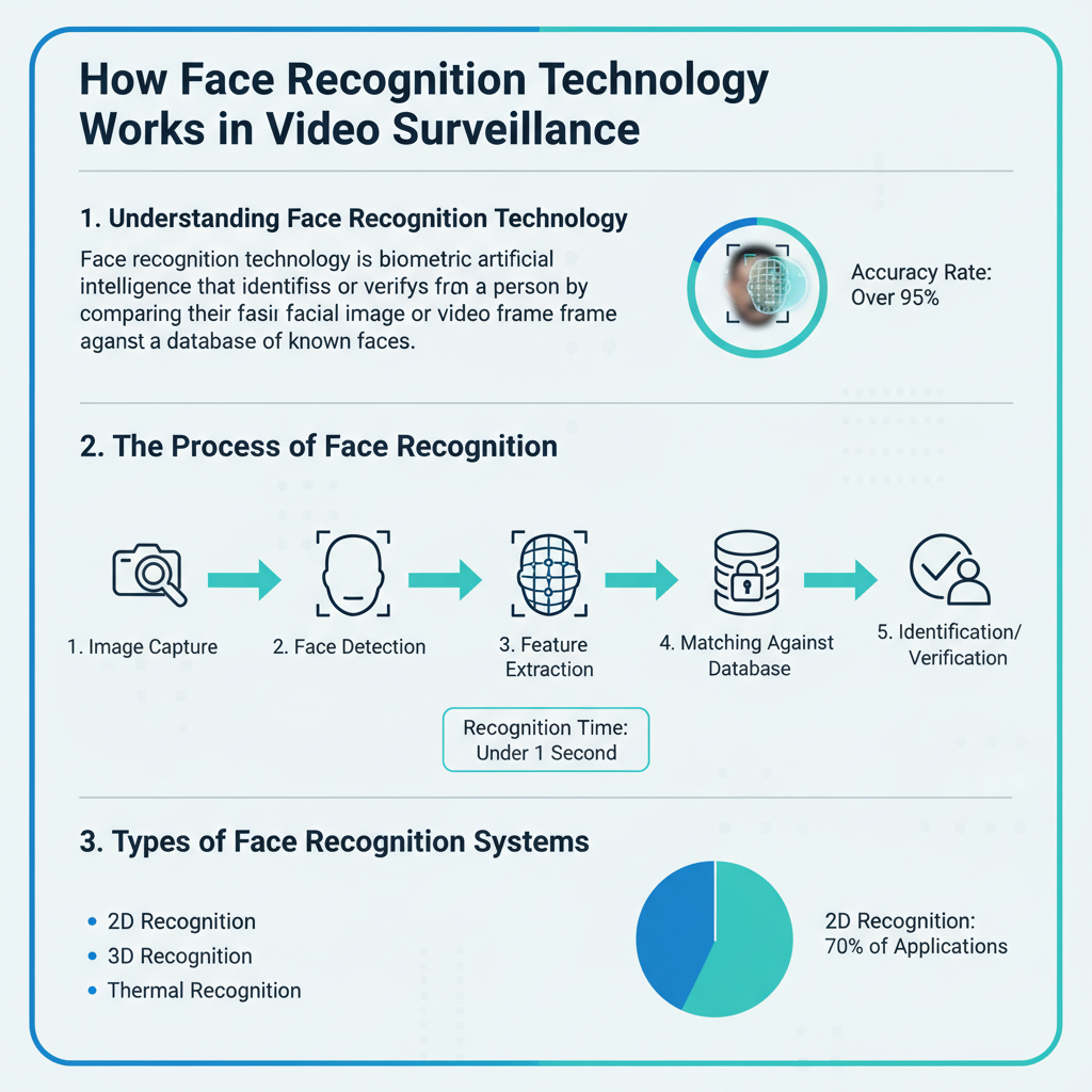 Infographic: How Face Recognition Technology Works in Video Surveillance