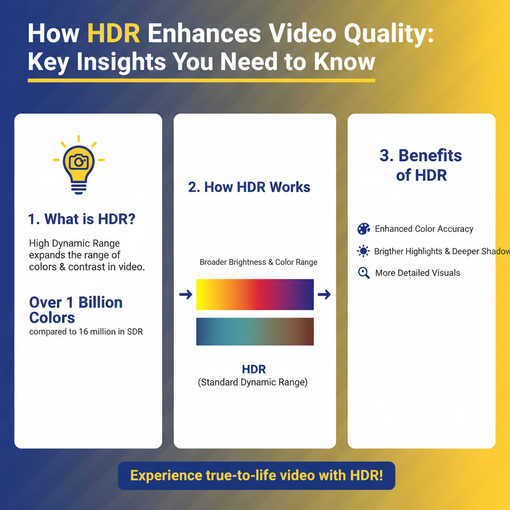 Infographic: How HDR Enhances Video Quality: Key Insights You Need to Know