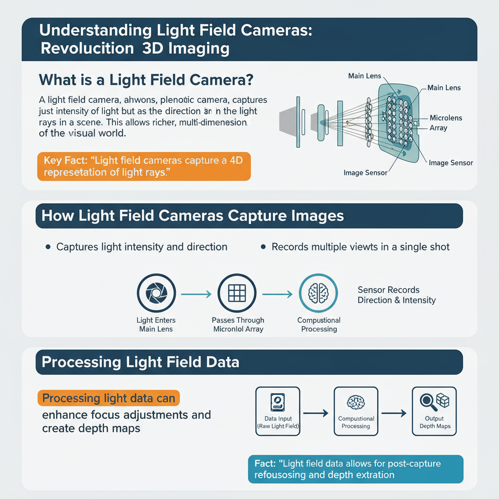 Infographic: How Light Field Cameras Function for 3D Imaging