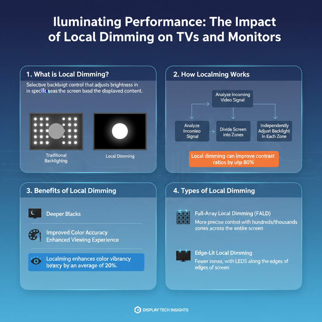 Infographic: How Local Dimming Influences TV and Monitor Performance