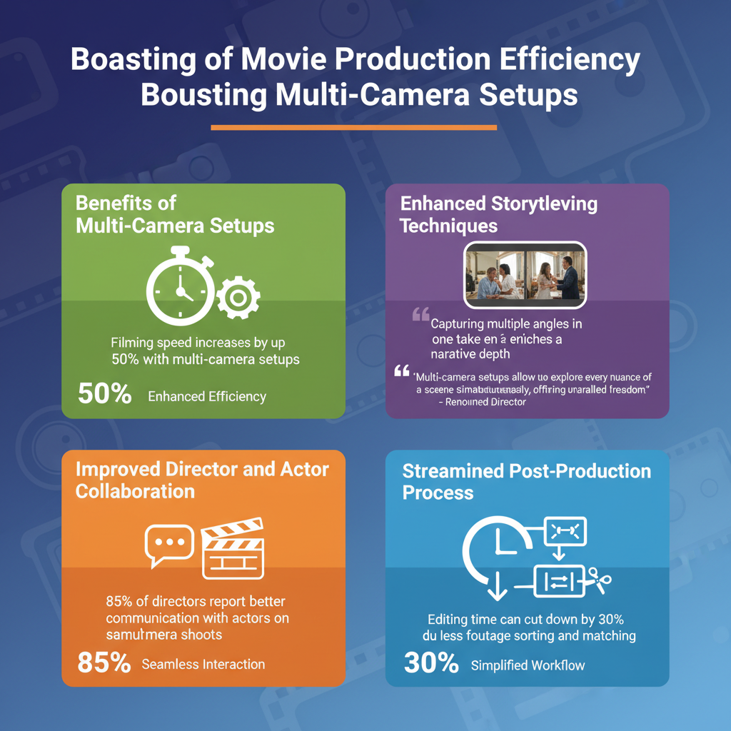 Infographic: How Multi-Camera Setups Enhance Movie Production Efficiency