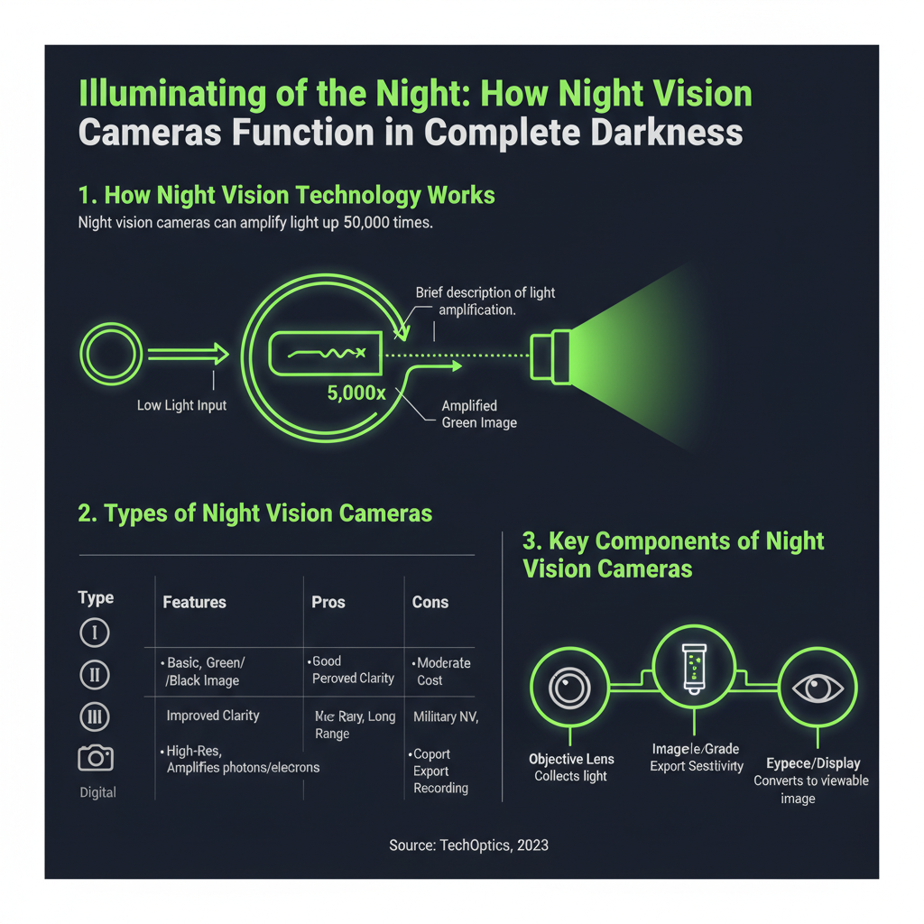 Infographic: How Night Vision Cameras Function in Complete Darkness