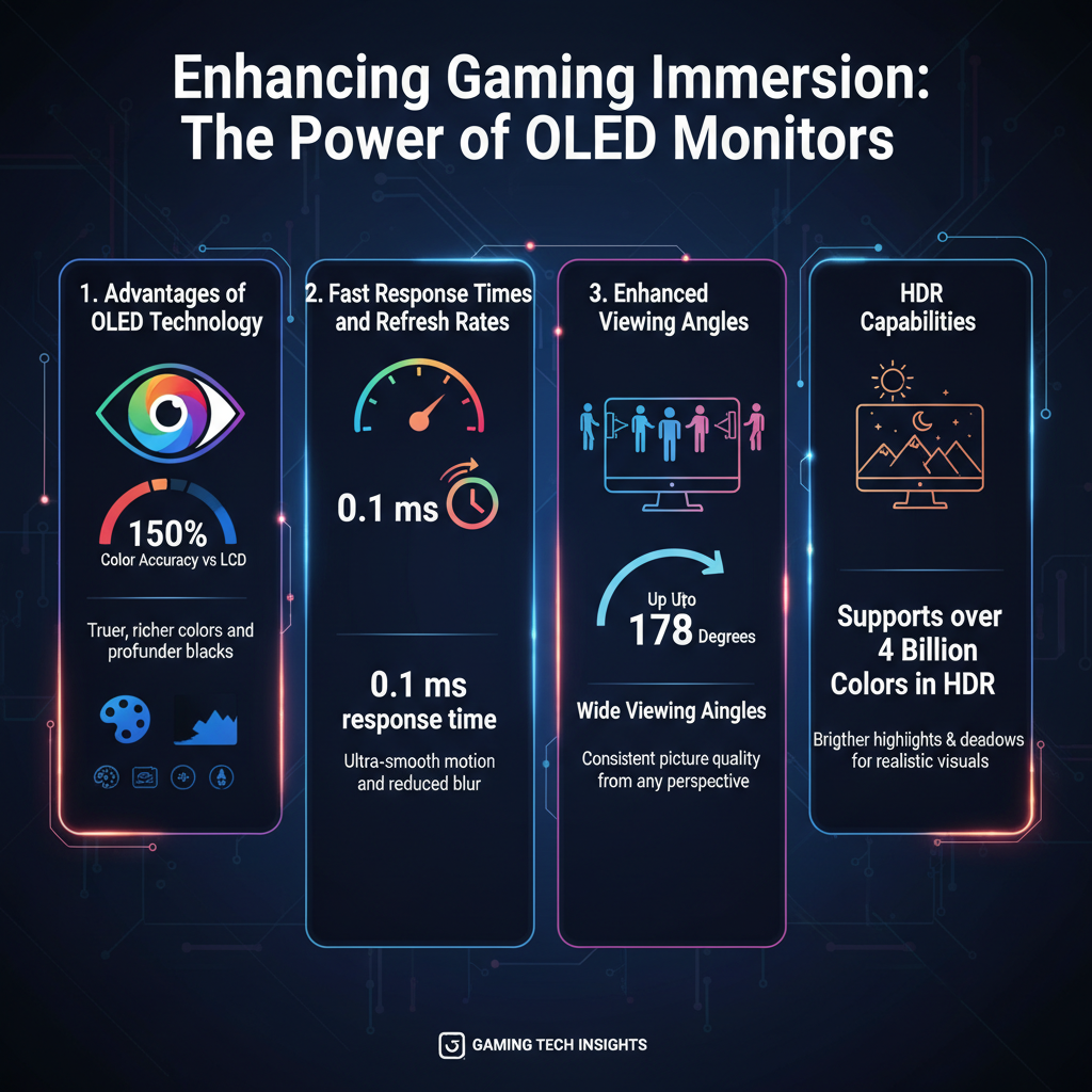 Infographic: How OLED Monitors Enhance Gaming Immersion