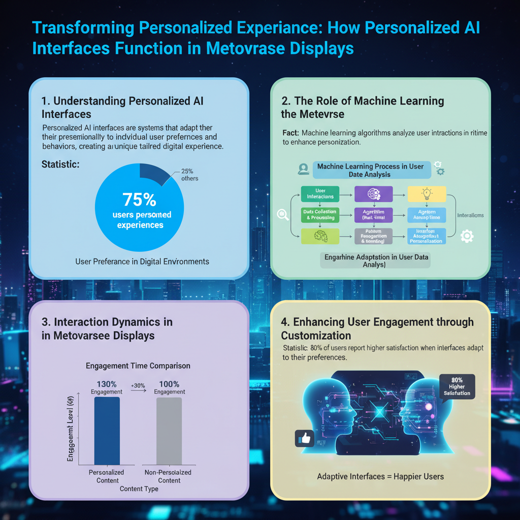 Infographic: How Personalized AI Interfaces Function in Metaverse Displays