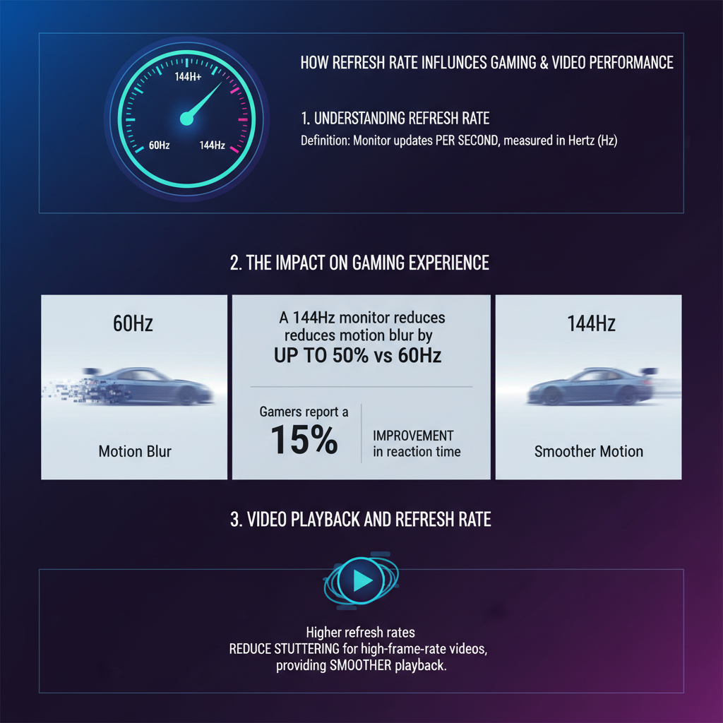 Infographic: How Refresh Rate Influences Gaming and Video Performance