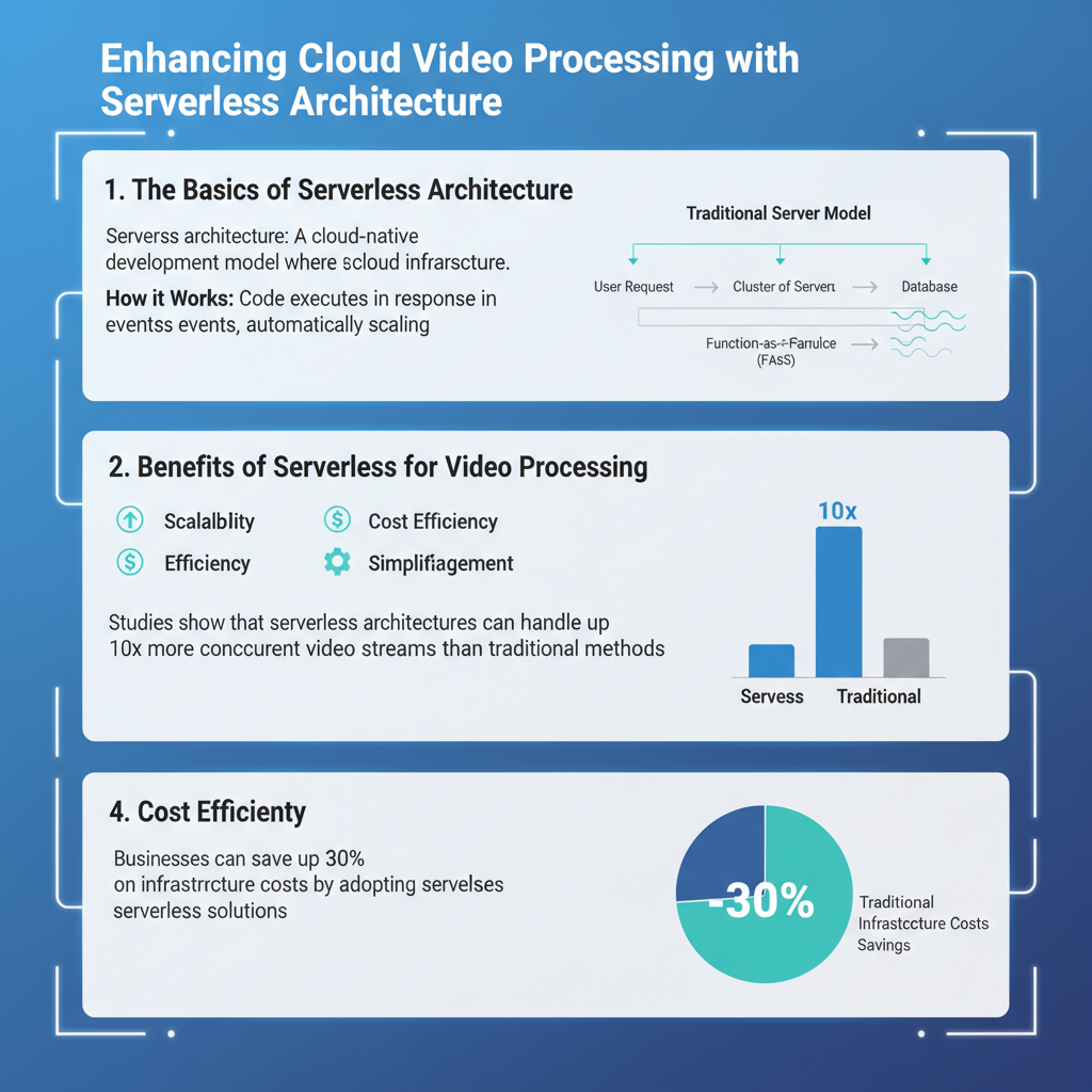 Infographic: How Serverless Architecture Enhances Cloud Video Processing