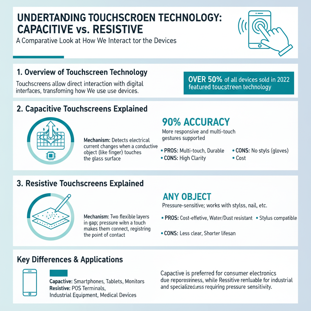 Infographic: How Touchscreen Displays Work: Capacitive vs. Resistive Technologies