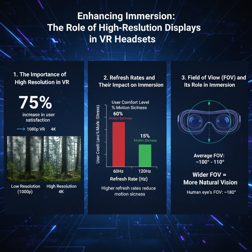 Infographic: How VR Headsets Enhance Immersion with High-Resolution Displays