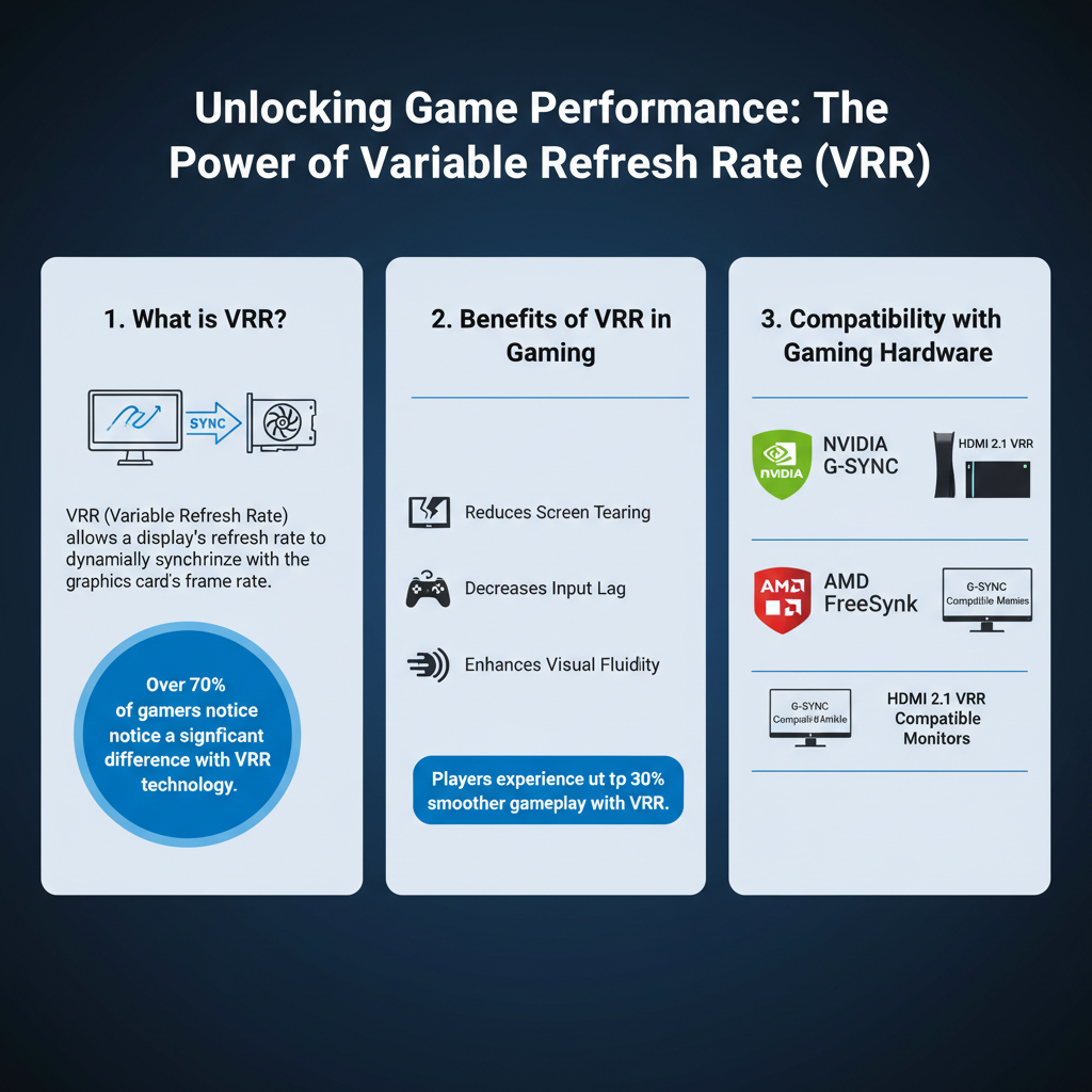 Infographic: How VRR Enhances Gaming Performance: Key Benefits