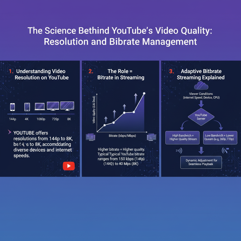 Infographic: How YouTube Manages Video Resolution and Bitrate