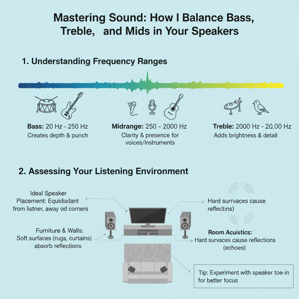 Infographic: How to Balance Bass, Treble, and Mids in Your Speakers