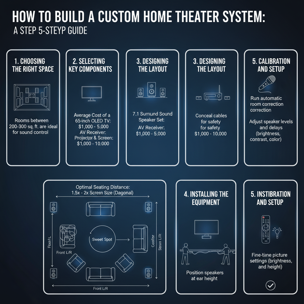 Infographic: How to Build a Custom Home Theater System: A Step-by-Step Guide