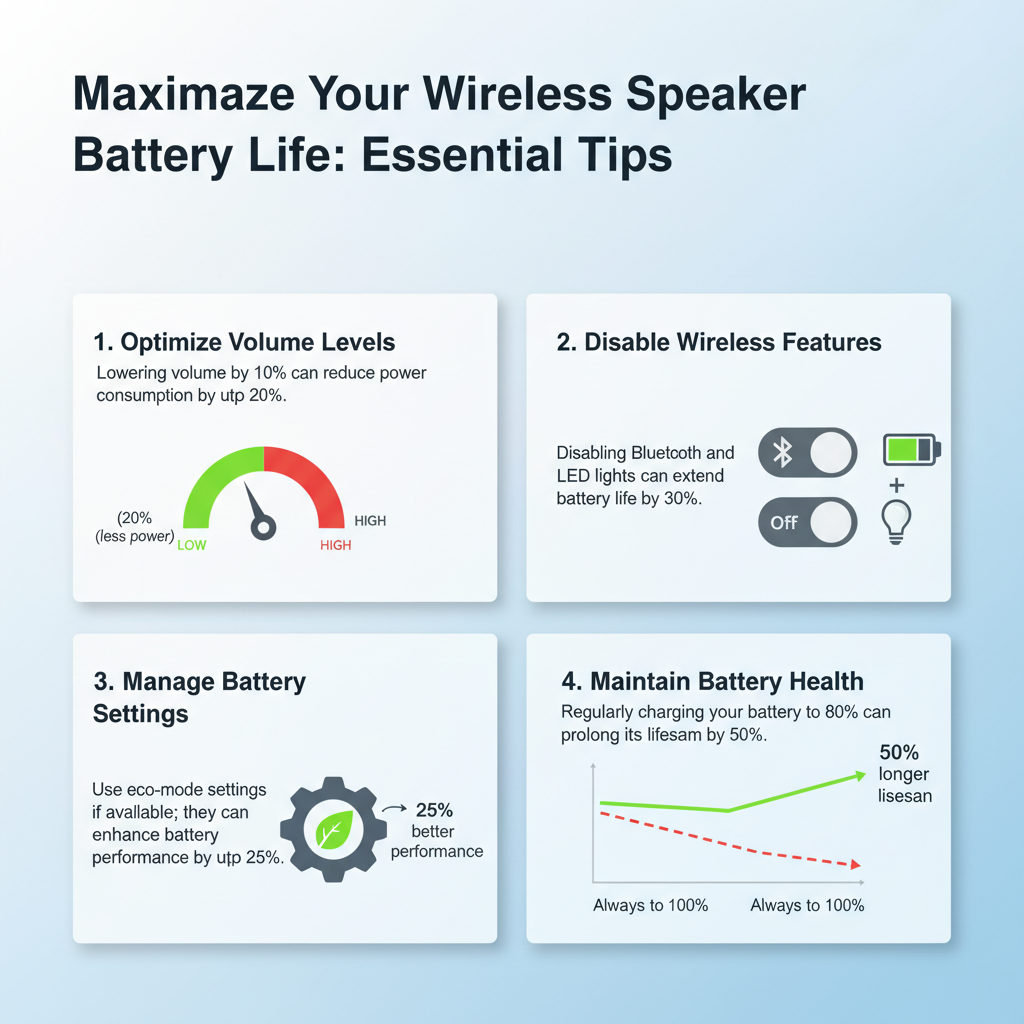 Infographic: How to Enhance the Battery Life of Your Wireless Speakers