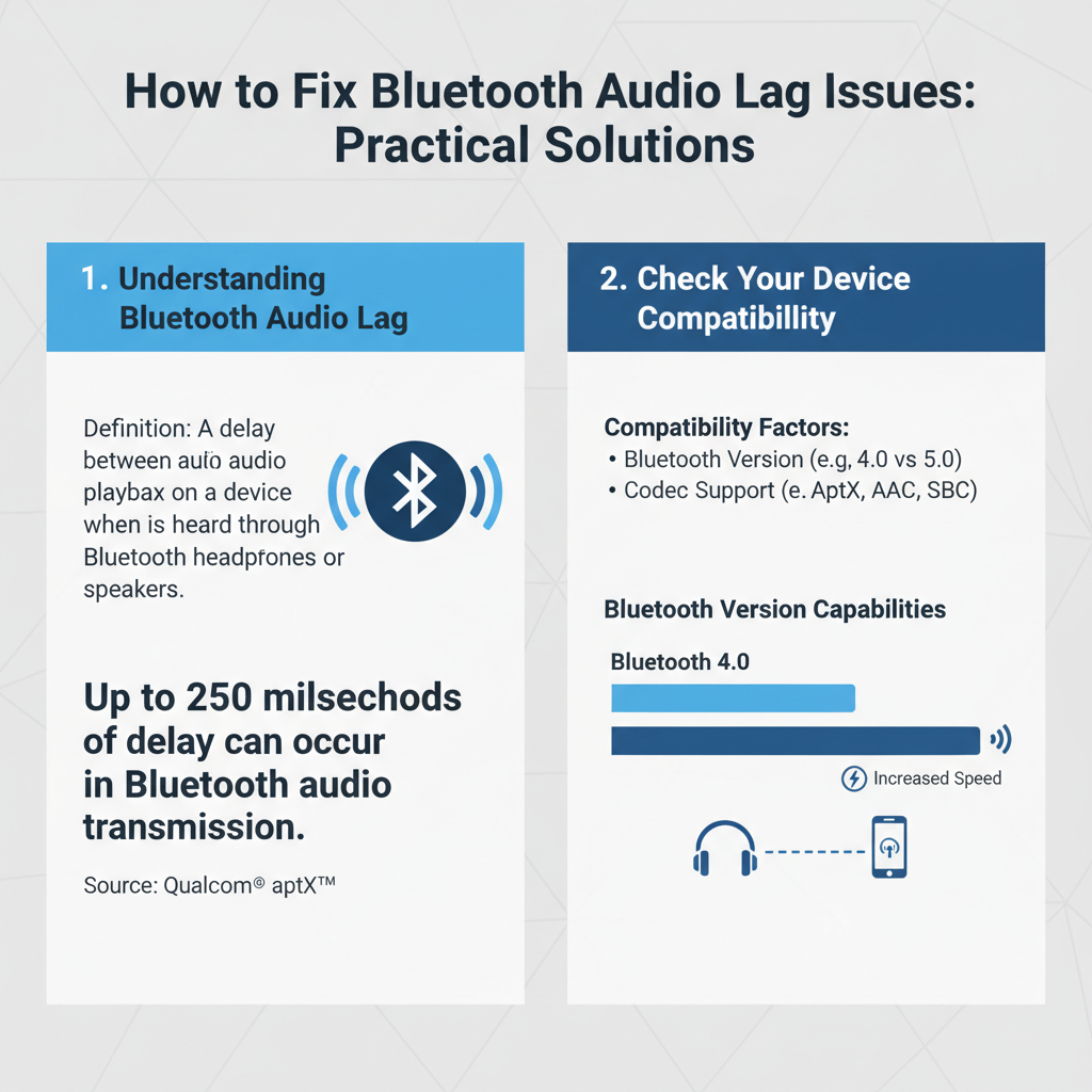 Infographic: How to Fix Bluetooth Audio Lag Issues: Practical Solutions