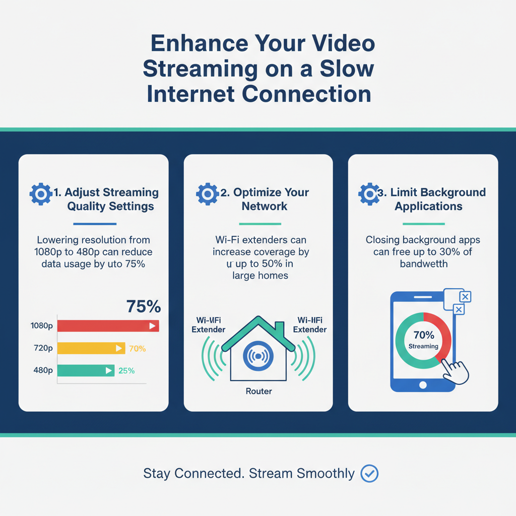 Infographic: How to Improve Video Streaming on a Slow Internet Connection
